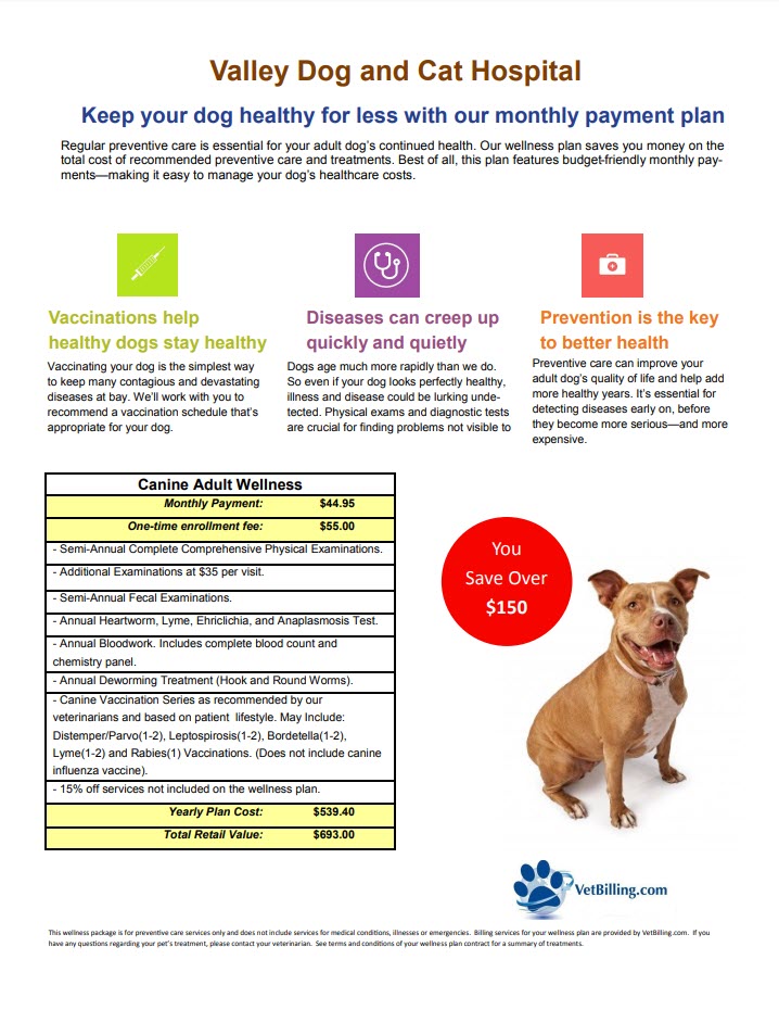 Budget-friendly pet wellness packages